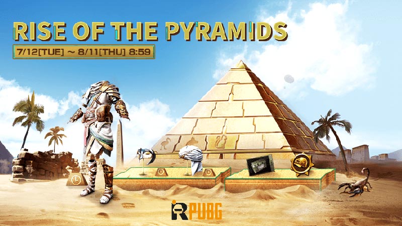 ایونت پابجی موبایل rise of the pyramids